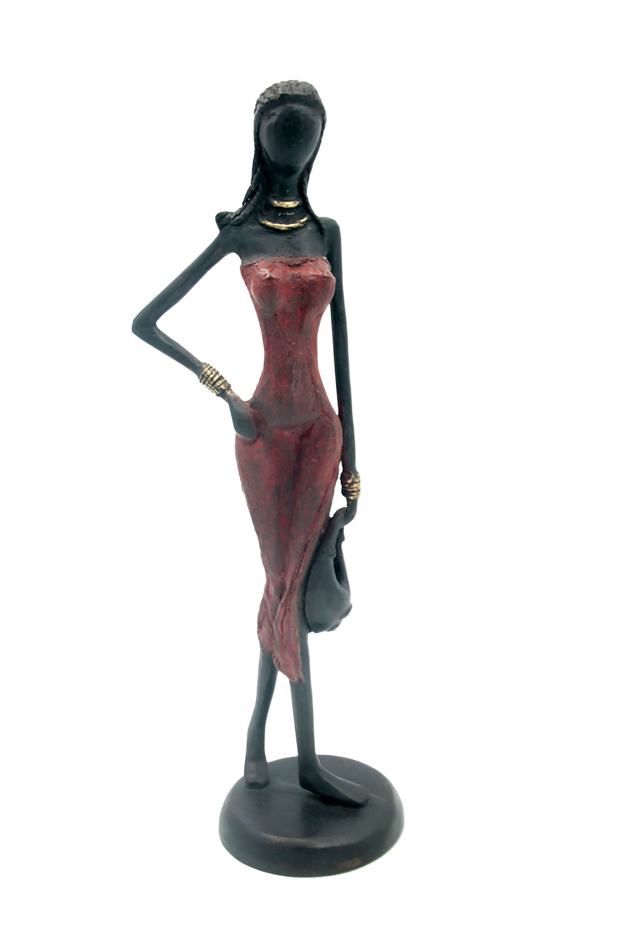 Bronze 40 cm rouge n°5 Bronzes d'Afrique