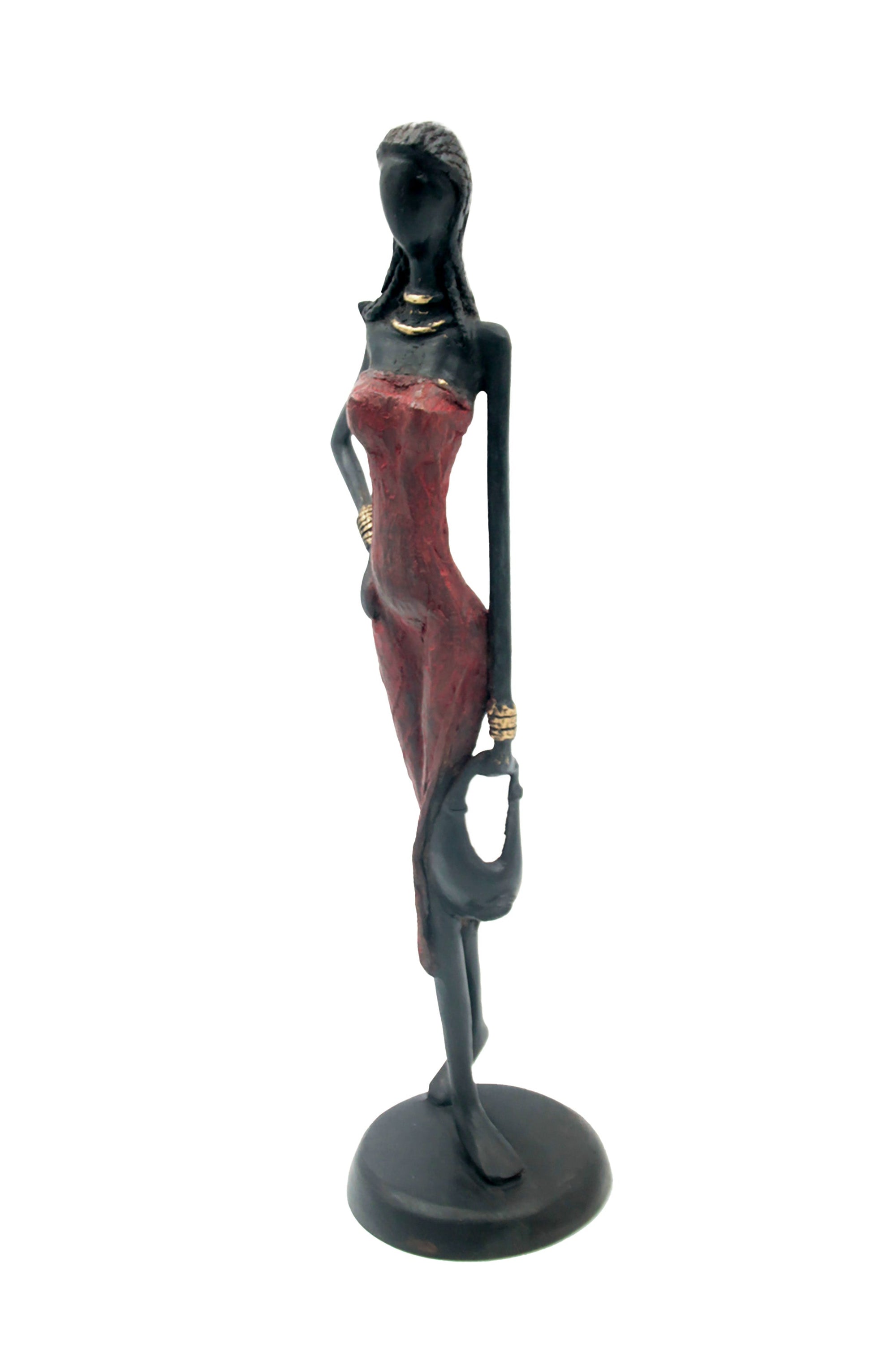 Bronze 40 cm rouge n°5 Bronzes d'Afrique