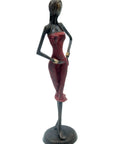 Bronze 40 cm rouge n°6 Bronzes d'Afrique