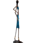 Bronze 55 cm bleu n°8 Bronzes d'Afrique