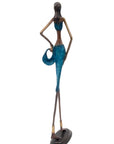 Bronze 55 cm bleu n°8 Bronzes d'Afrique