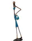 Bronze 55 cm bleu n°8 Bronzes d'Afrique