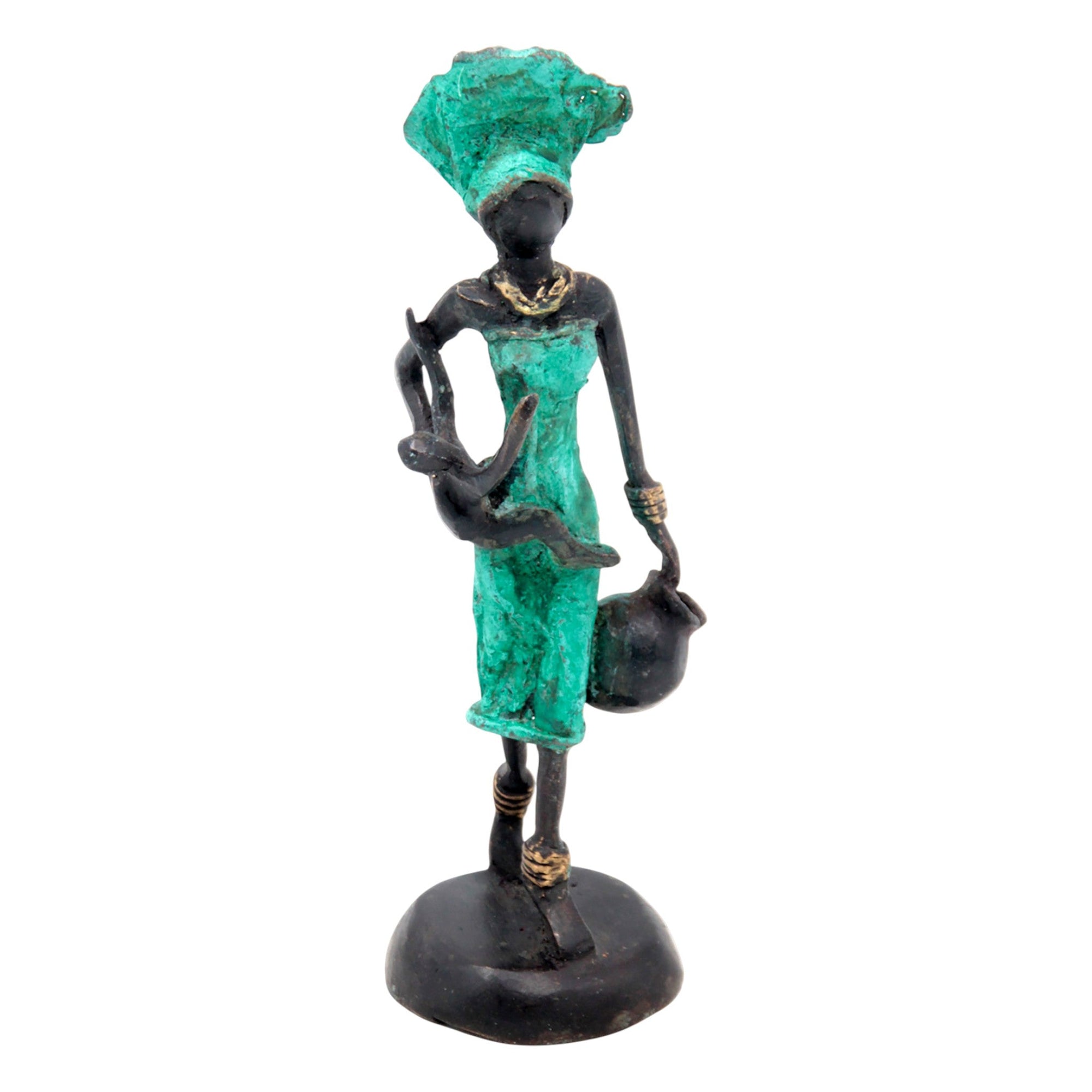 Bronze 15 cm vert n°35