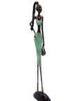 Bronze 55 cm turquoise n°3 Bronzes d'Afrique