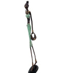 Bronze 55 cm turquoise n°3 Bronzes d'Afrique