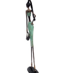 Bronze 55 cm turquoise n°3 Bronzes d'Afrique