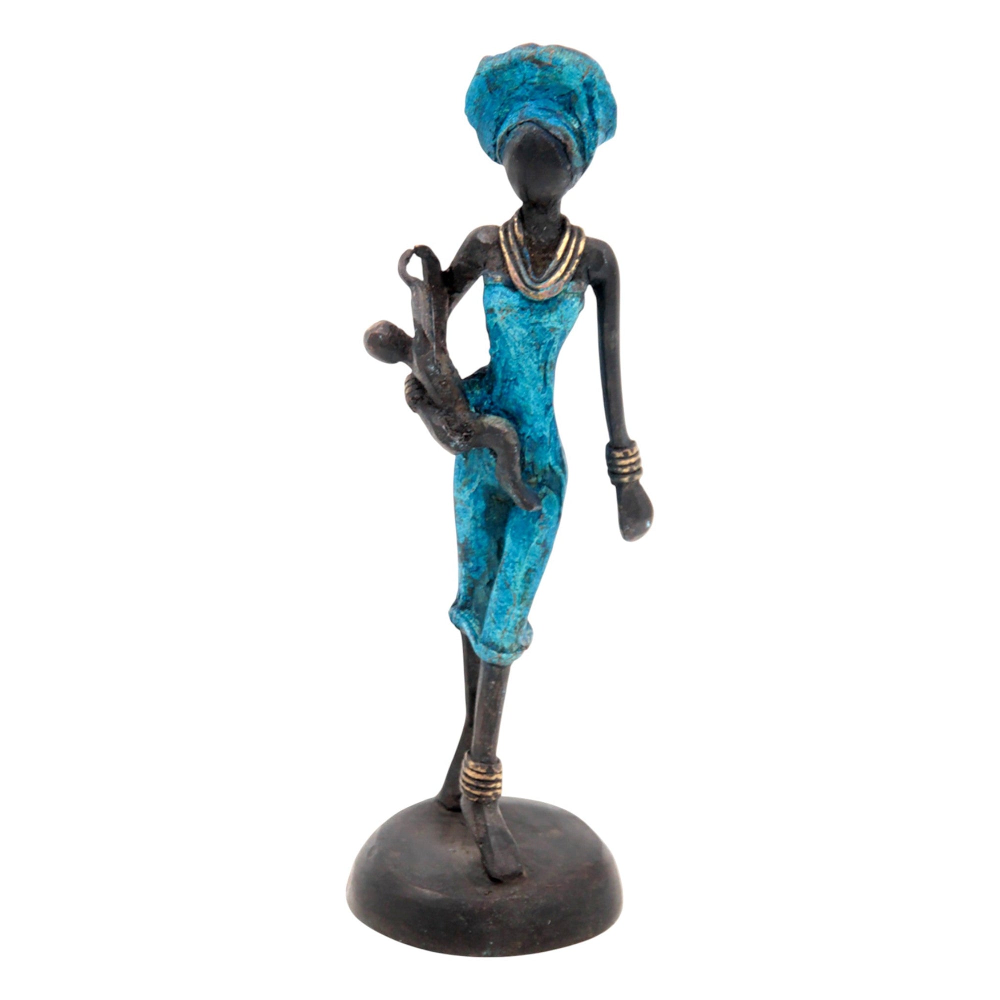 Bronze 15 cm bleu n°1