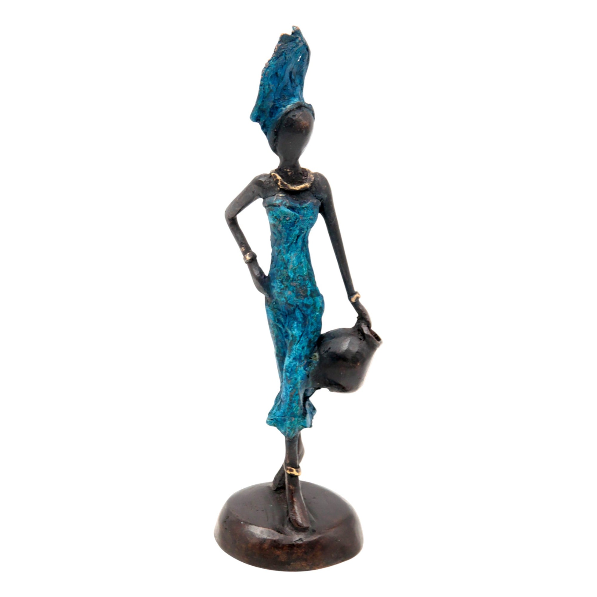 Bronze 15 cm bleu n°3