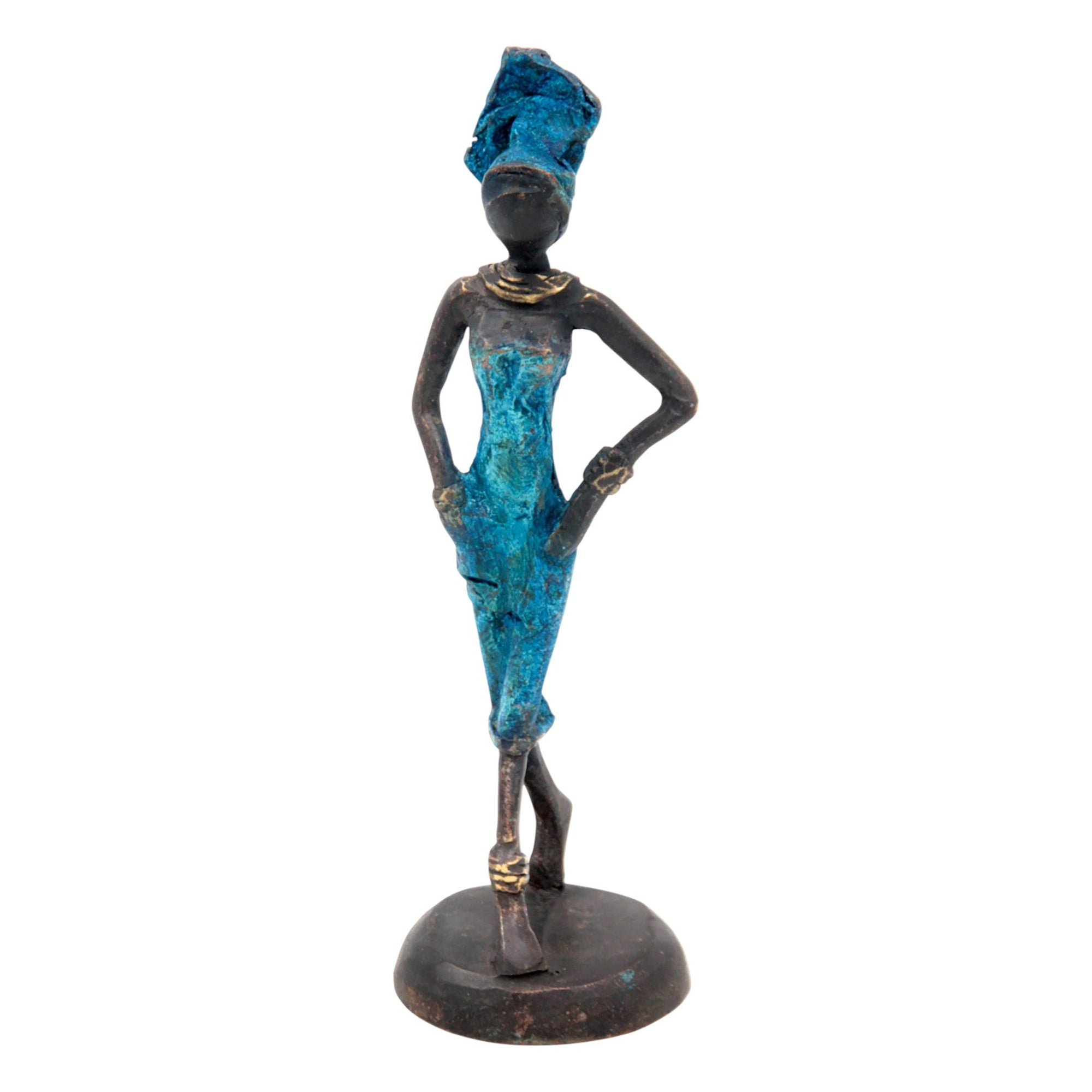 Bronze 15 cm bleu n°4