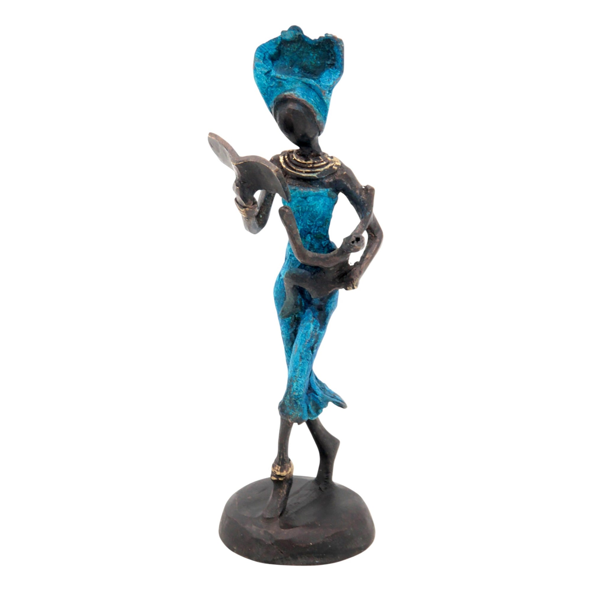 Bronze 15 cm bleu n°6