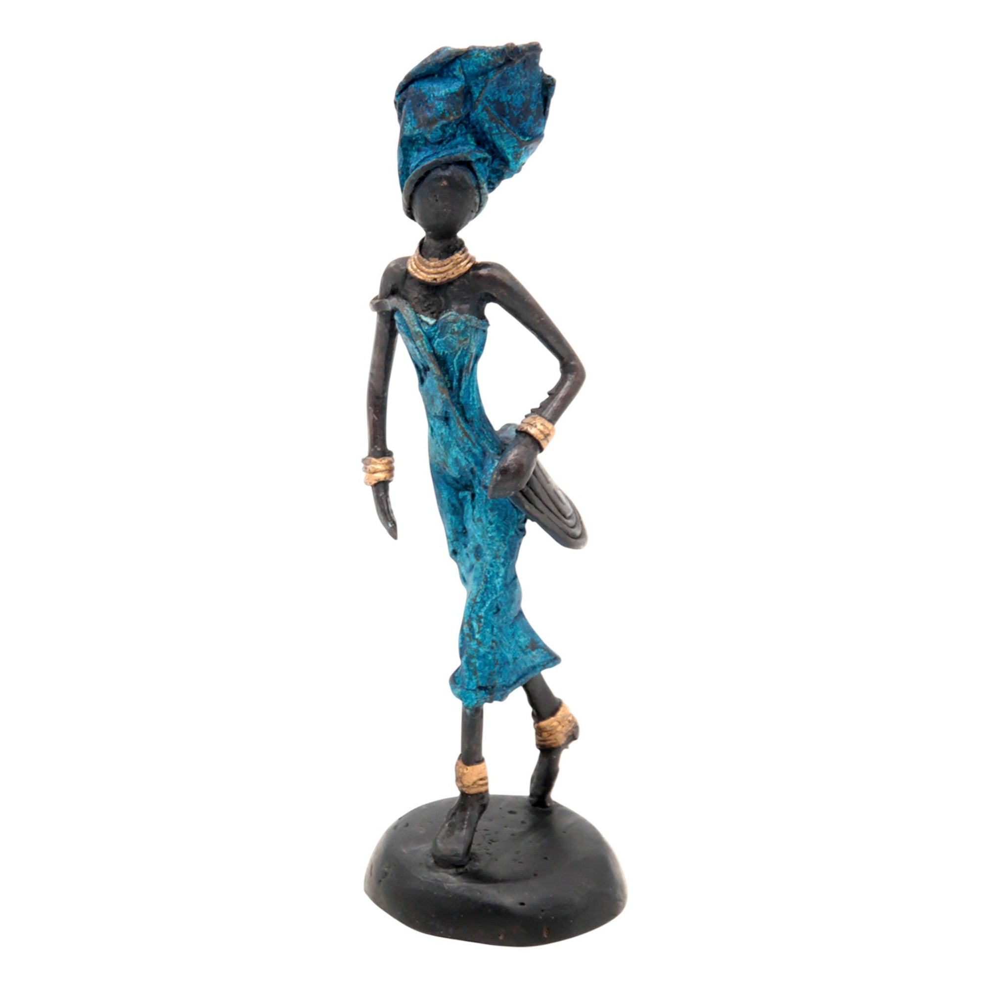 Bronze 15 cm bleu n°7