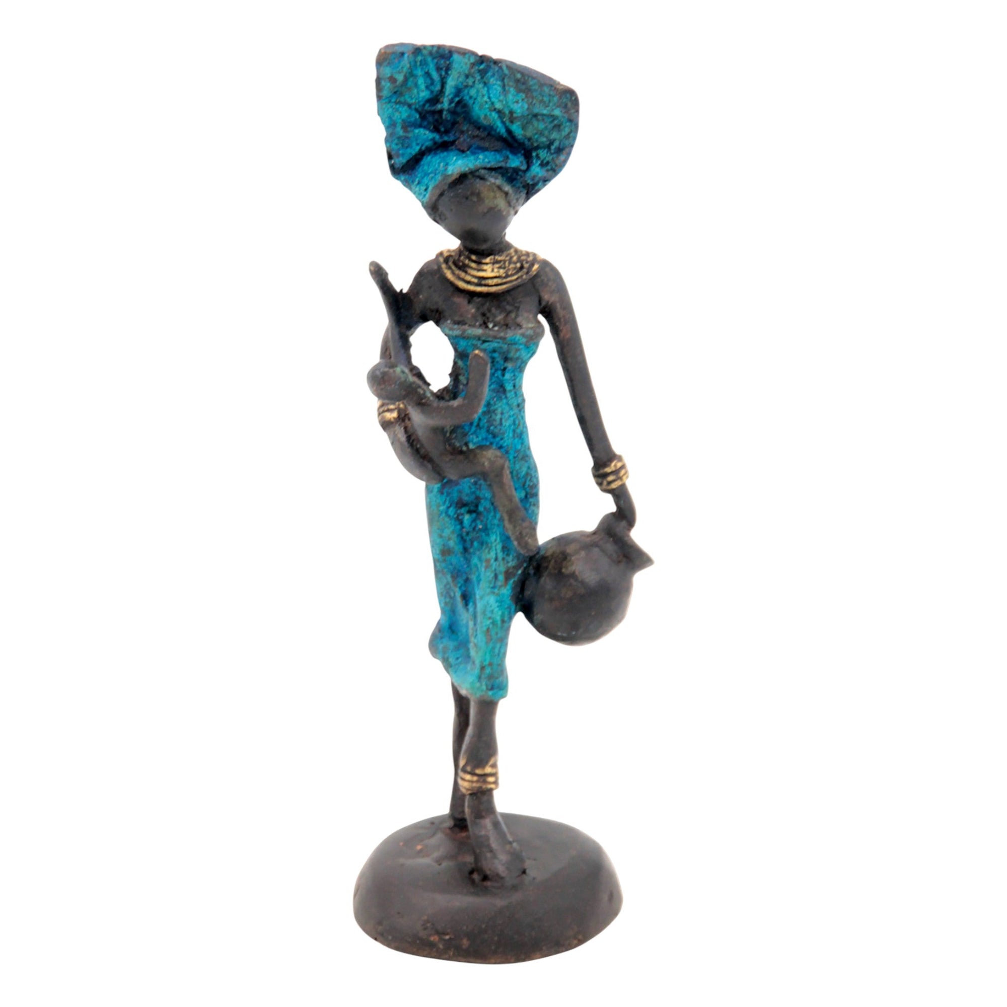 Bronze 15 cm bleu n°17