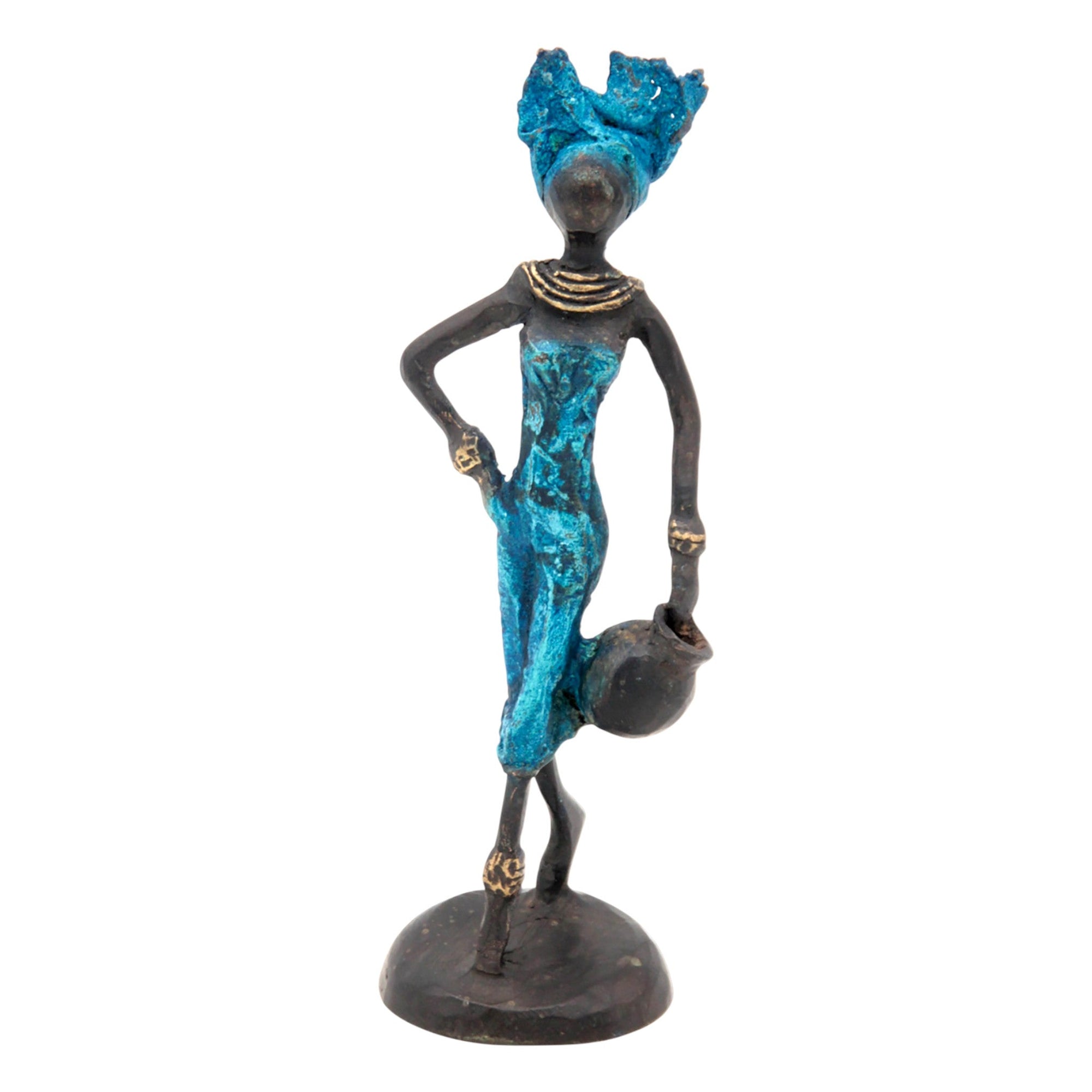 Bronze 15 cm bleu n°18