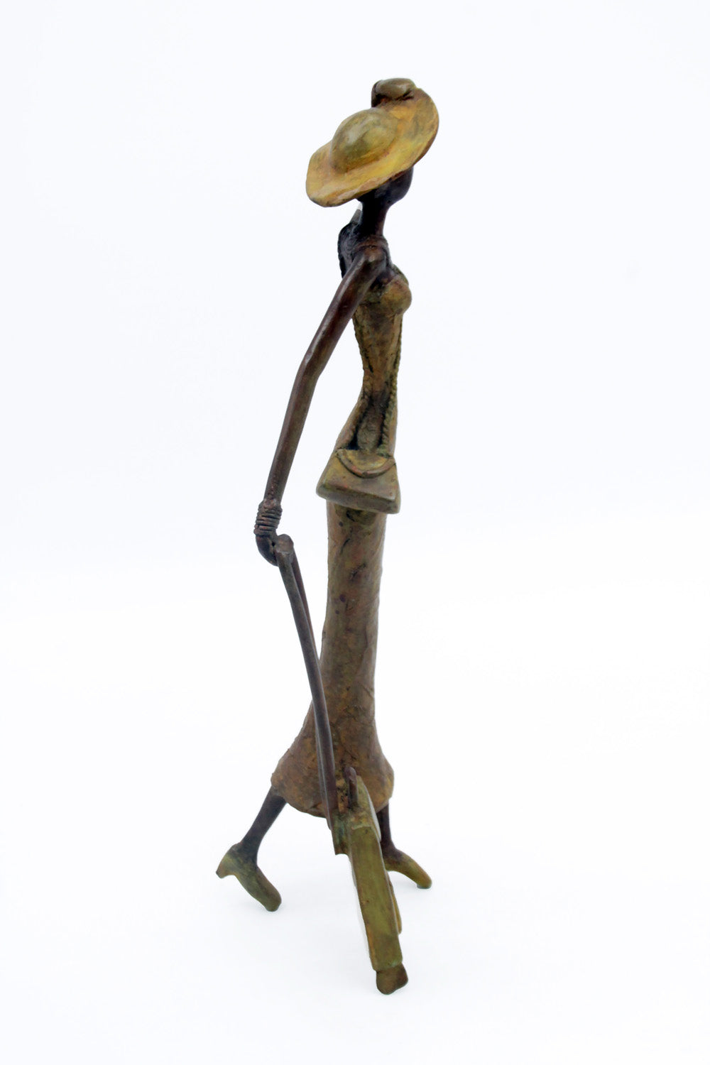 Bronze Mohamadi Dermé 40 cm vert n°2 Bronzes d'Afrique