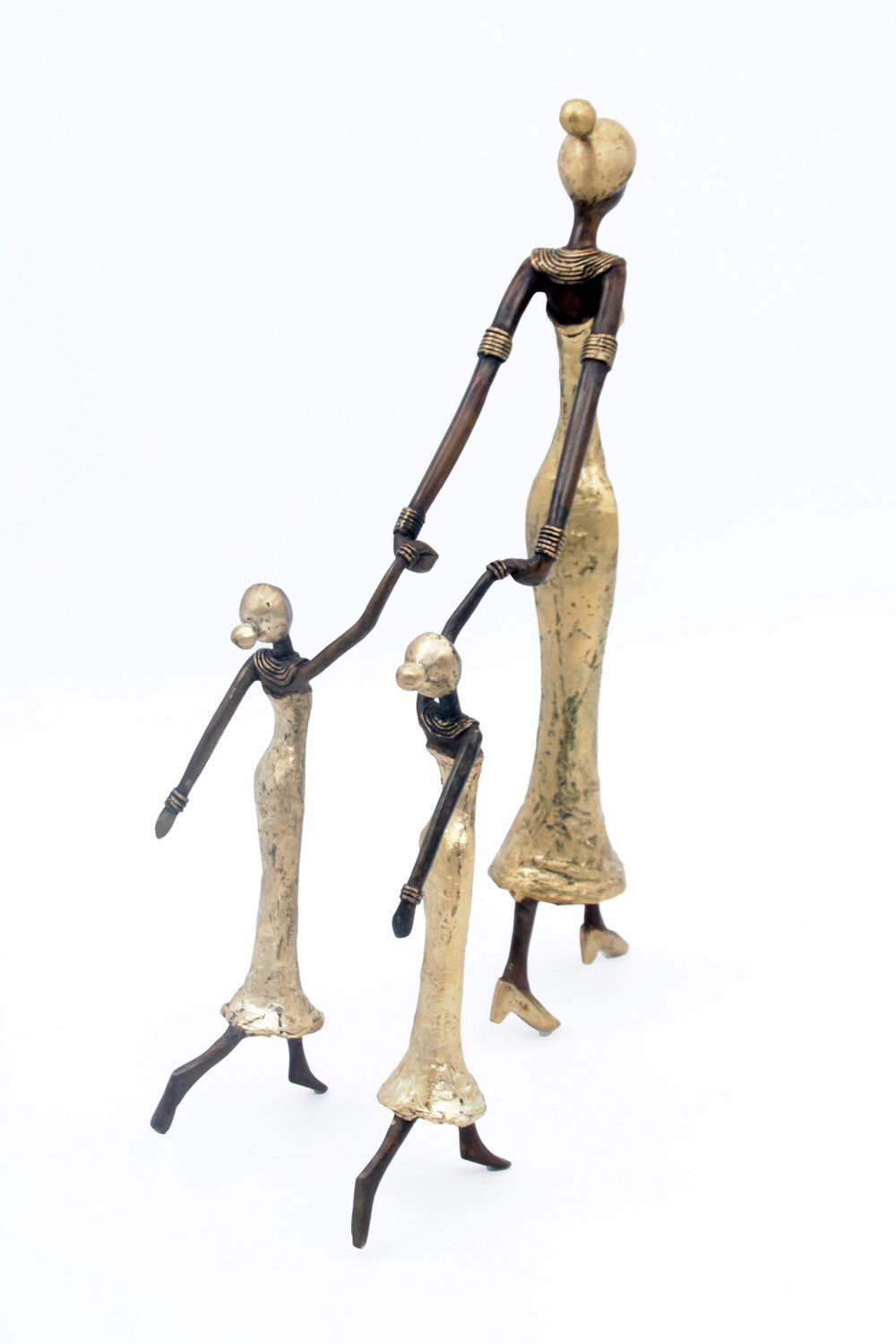 Bronze Mohamadi Dermé 30 cm doré n°9 Bronzes d'Afrique