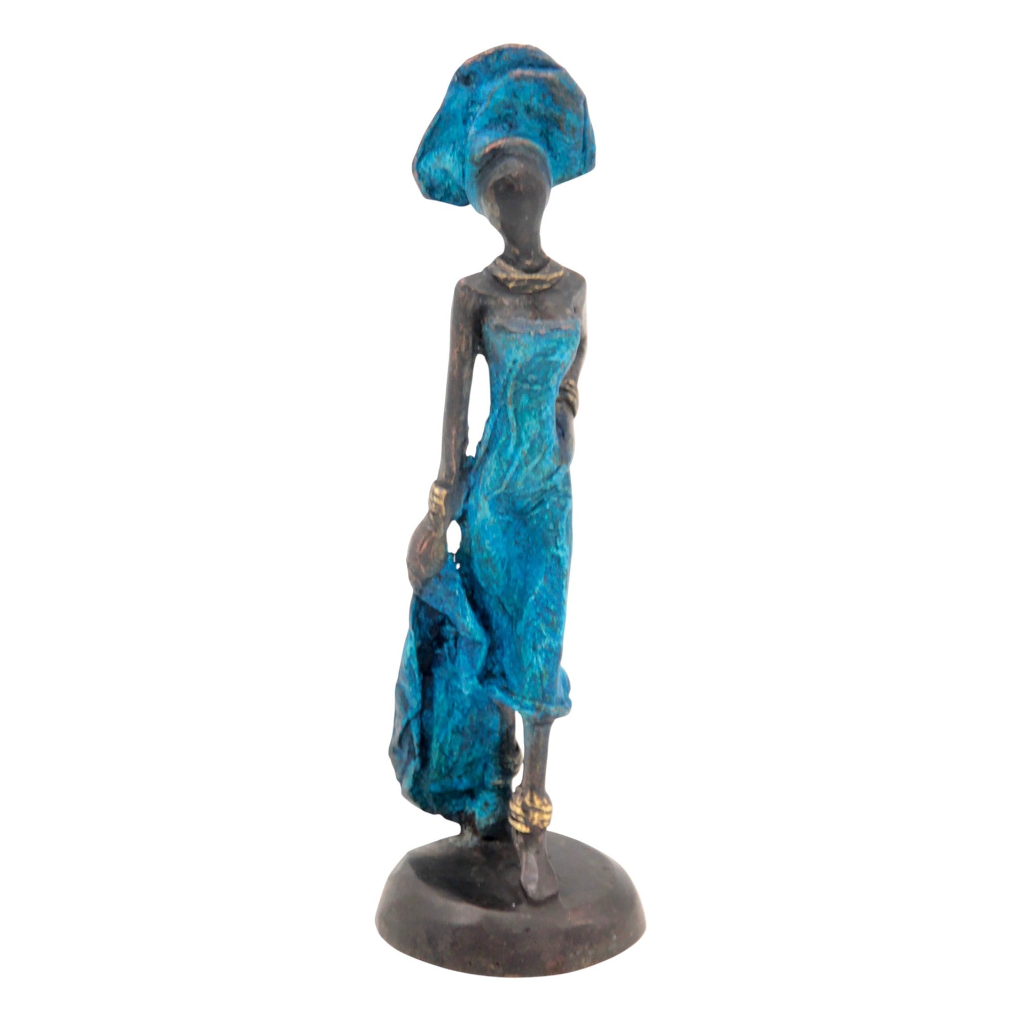Bronze 15 cm bleu n°48
