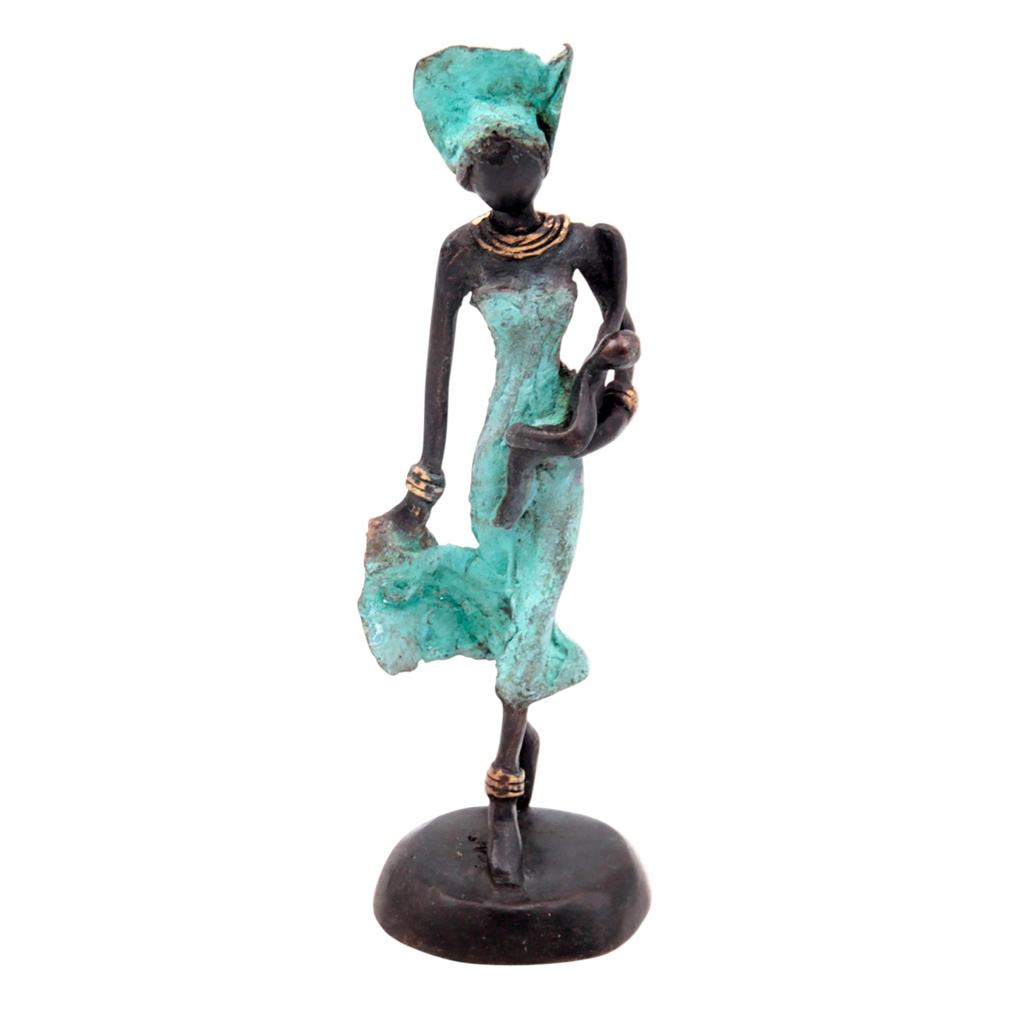 Bronze 15 cm turquoise n°14