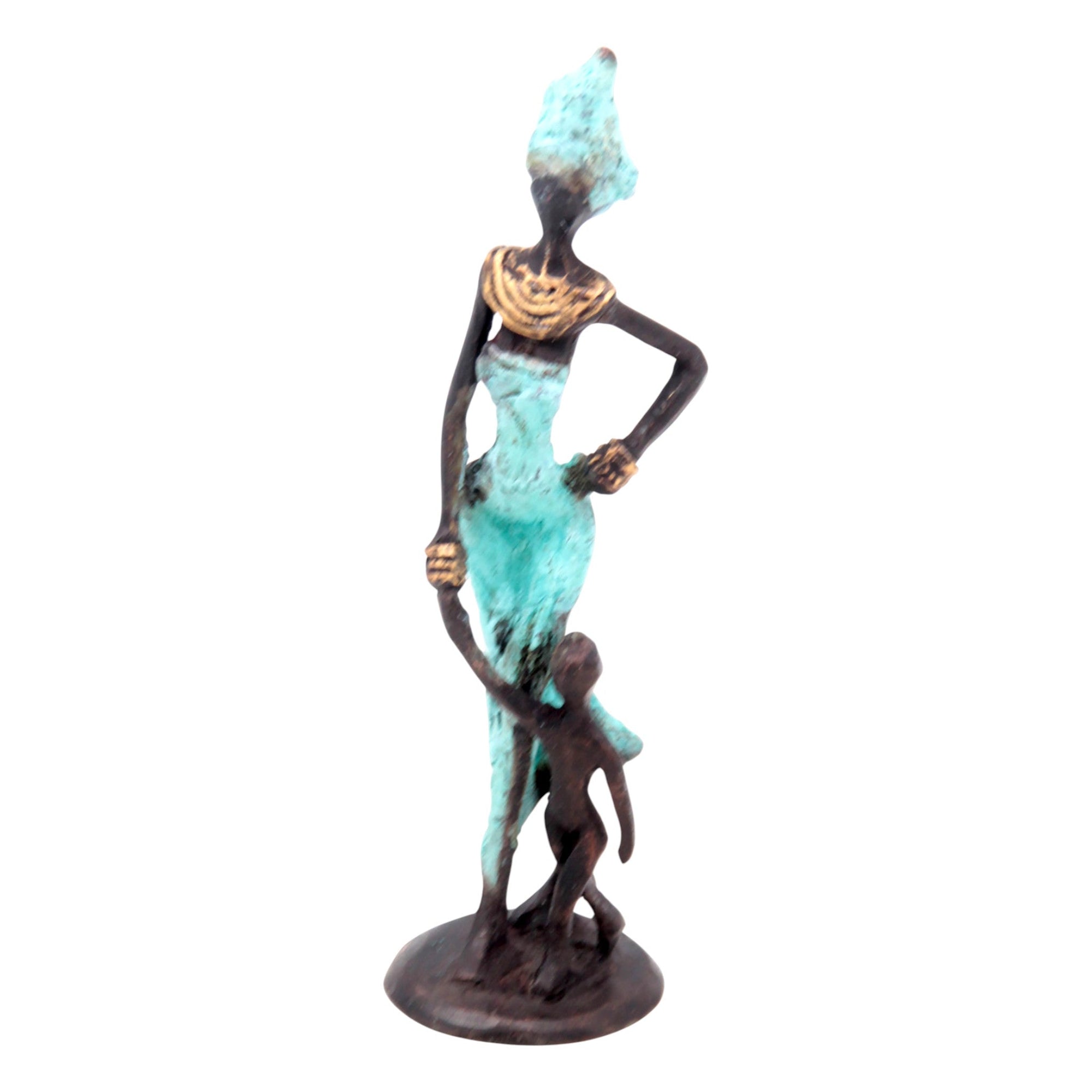 Bronze 15 cm turquoise n°18
