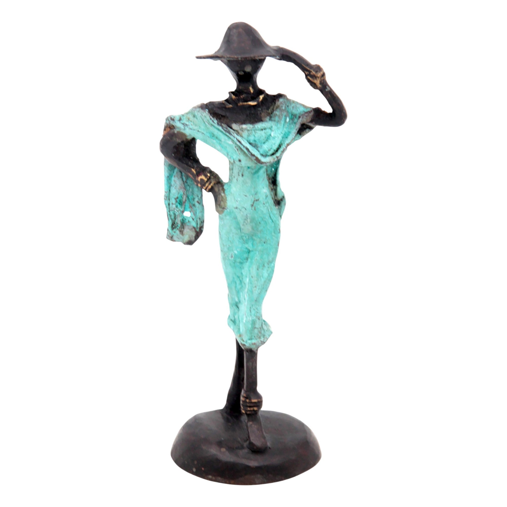 Bronze 15 cm turquoise n°21