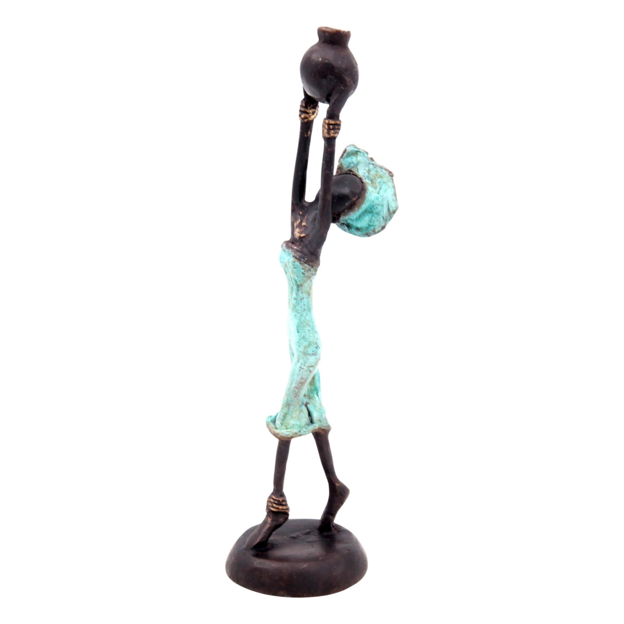Bronze 15 cm turquoise n°24