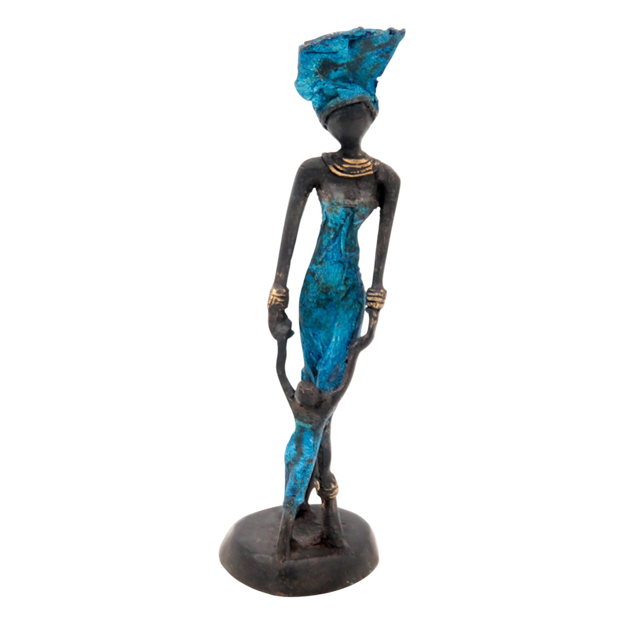 Bronze 15 cm bleu n°2