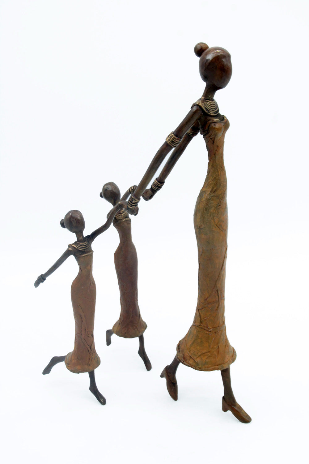 Bronze Mohamadi Dermé 30 cm marron n°6 Bronzes d'Afrique