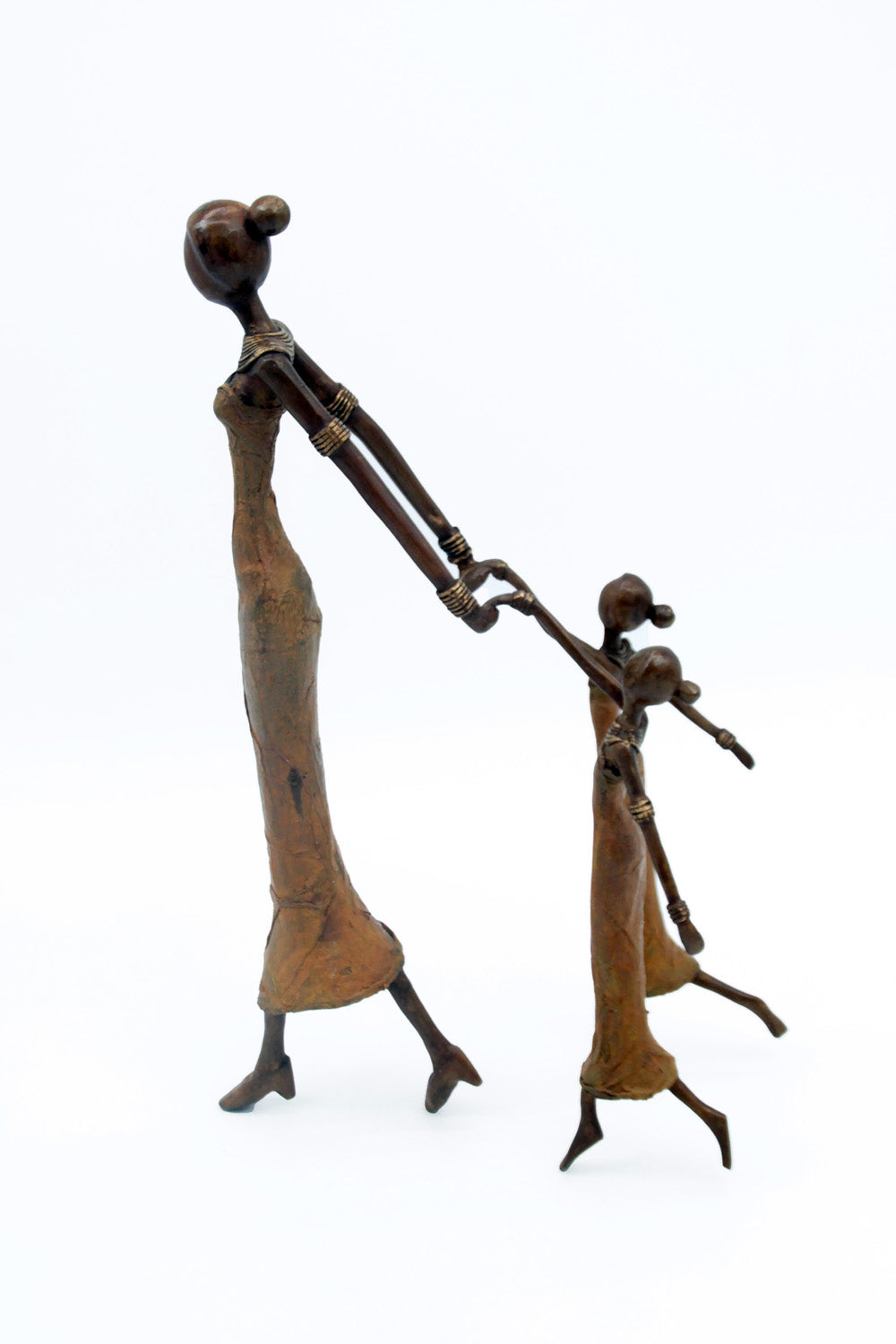 Bronze Mohamadi Dermé 30 cm marron n°6 Bronzes d'Afrique