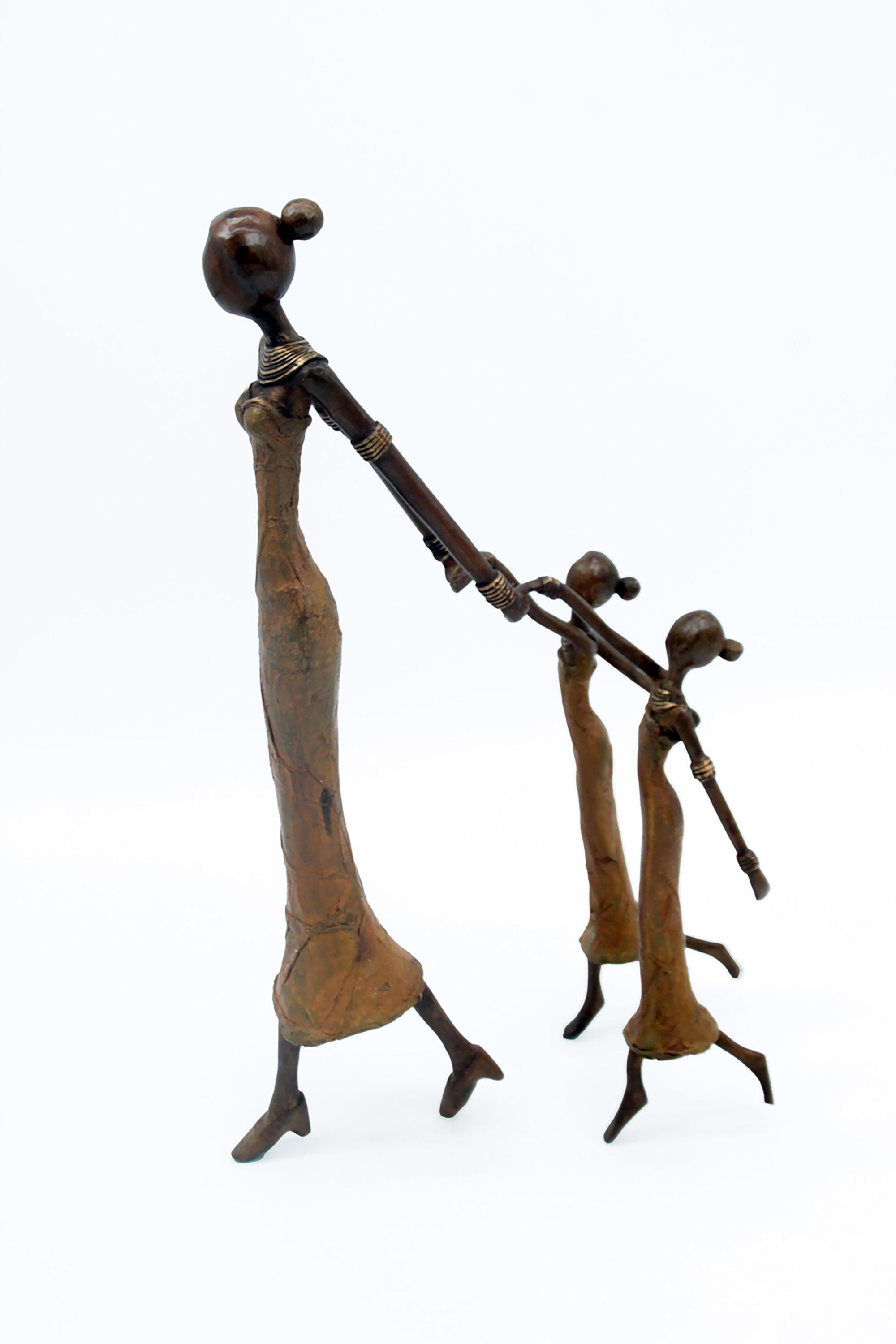 Bronze Mohamadi Dermé 30 cm marron n°6 Bronzes d'Afrique