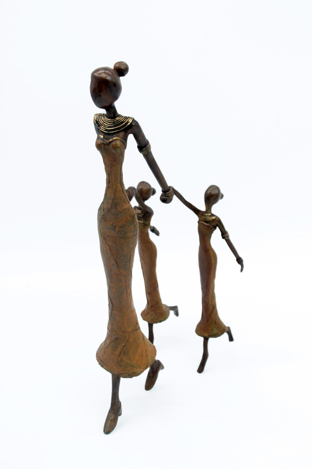 Bronze Mohamadi Dermé 30 cm marron n°6 Bronzes d'Afrique