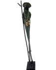 Touareg 55 cm vert n°4 Bronzes d'Afrique