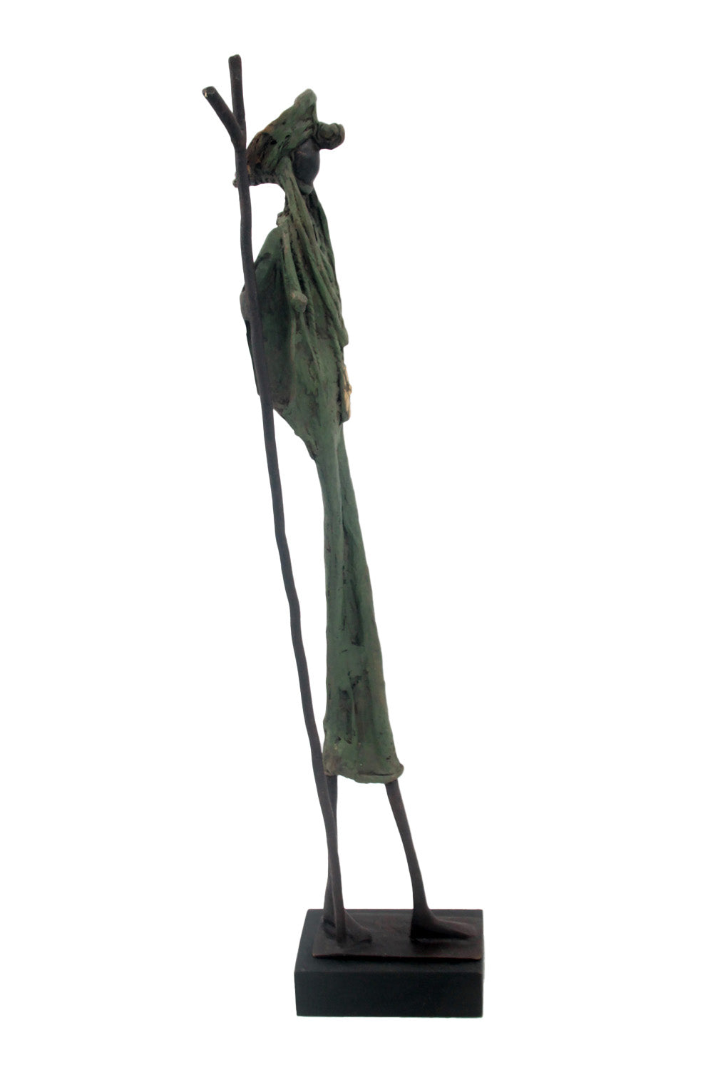 Touareg 55 cm vert n°4 Bronzes d'Afrique