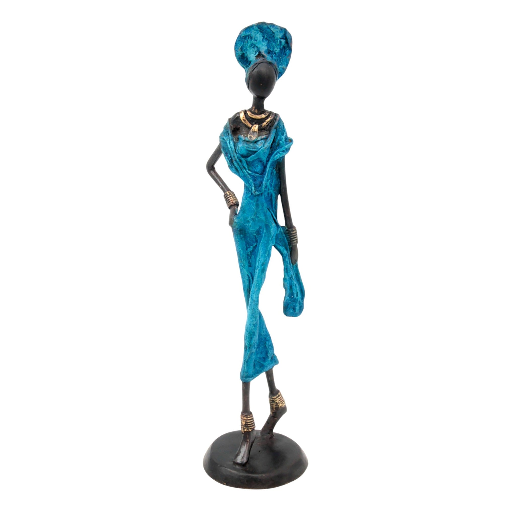 Bronze 35 cm bleu n°19