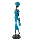 Bronze 35 cm bleu n°19
