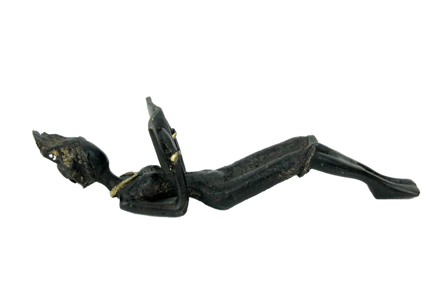 Bronze allongé 20 cm noir n°4 Bronzes d'Afrique
