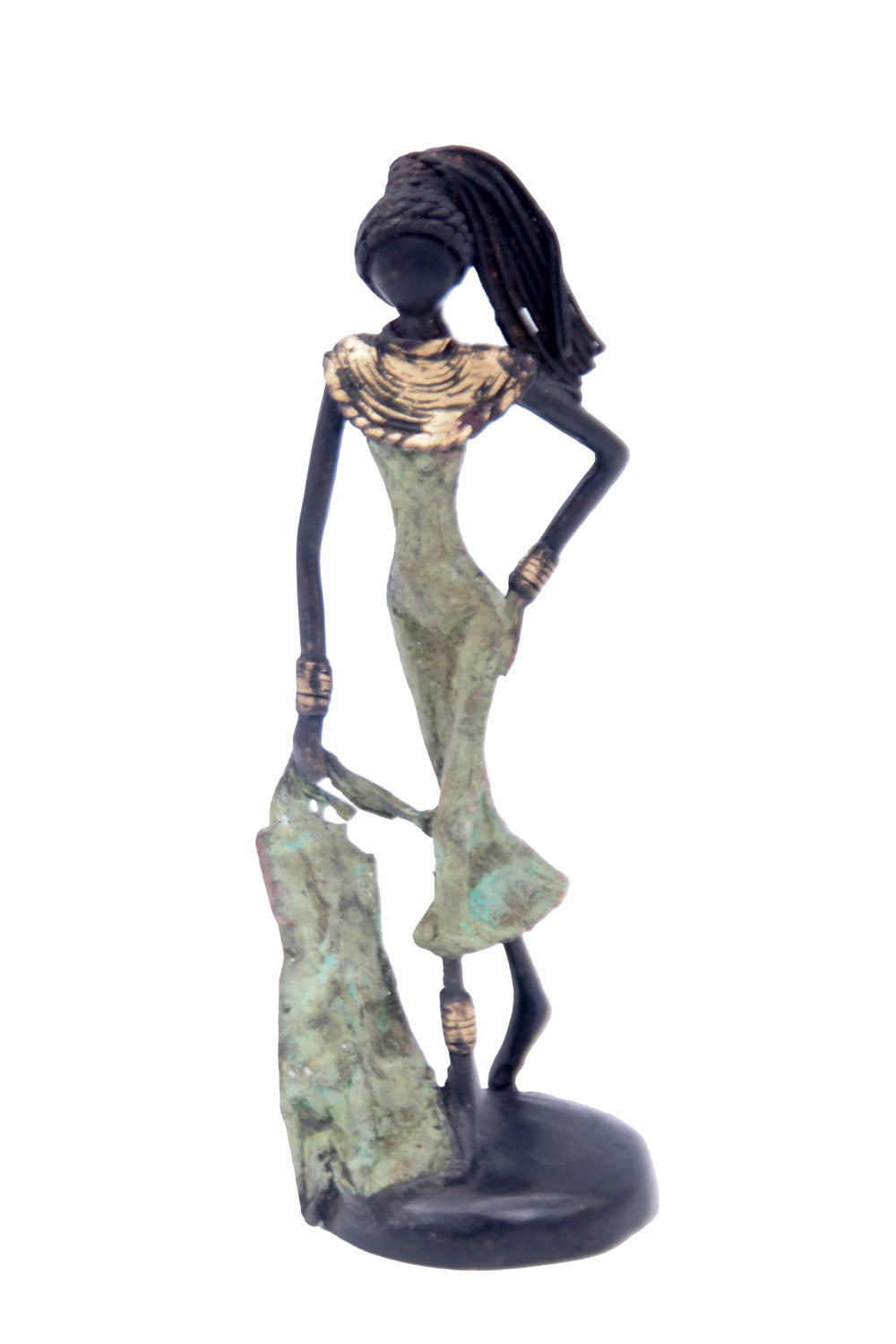 Bronze 20 cm vert n°13 Bronzes d'Afrique