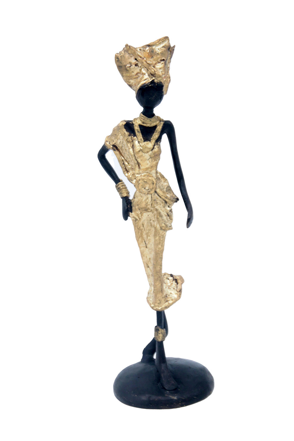 Bronze 25 cm doré n°28 Bronzes d'Afrique