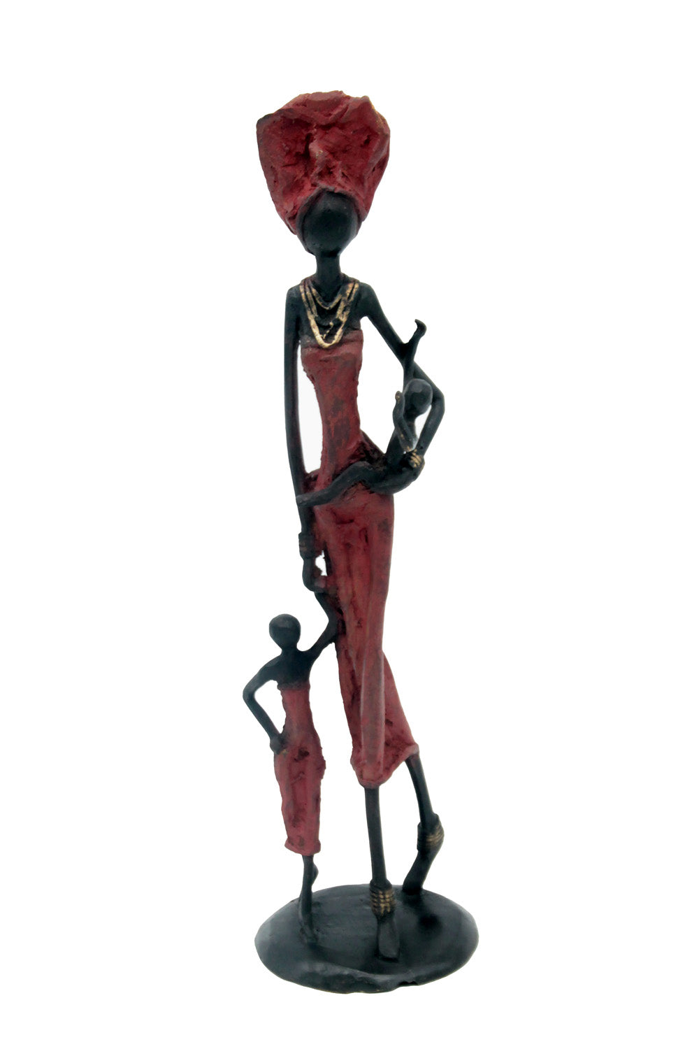 Bronze 35 cm rouge n°6 Bronzes d'Afrique