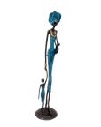 Bronze 55 cm bleu n°2