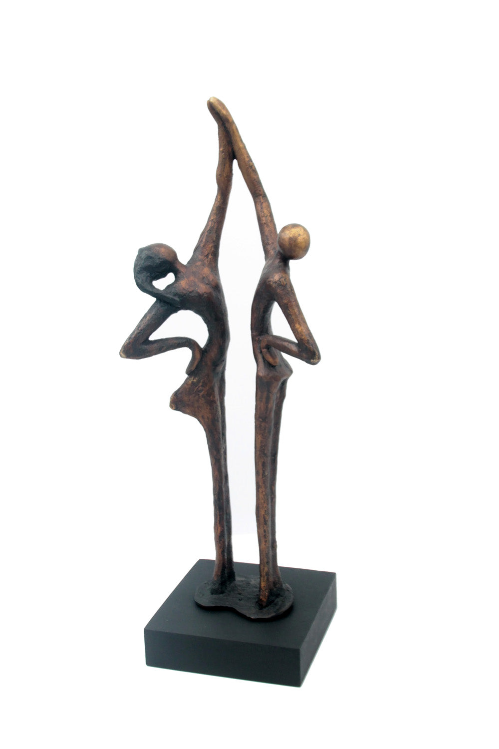 Bronze la flamme 45 cm marron n°1 Bronzes d'Afrique