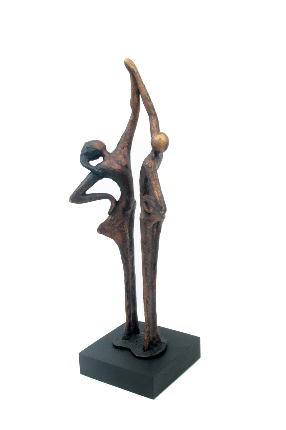 Bronze la flamme 45 cm marron n°1 Bronzes d'Afrique