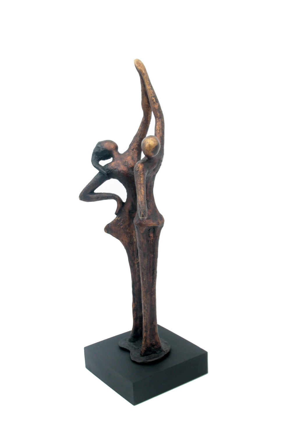 Bronze la flamme 45 cm marron n°1 Bronzes d'Afrique
