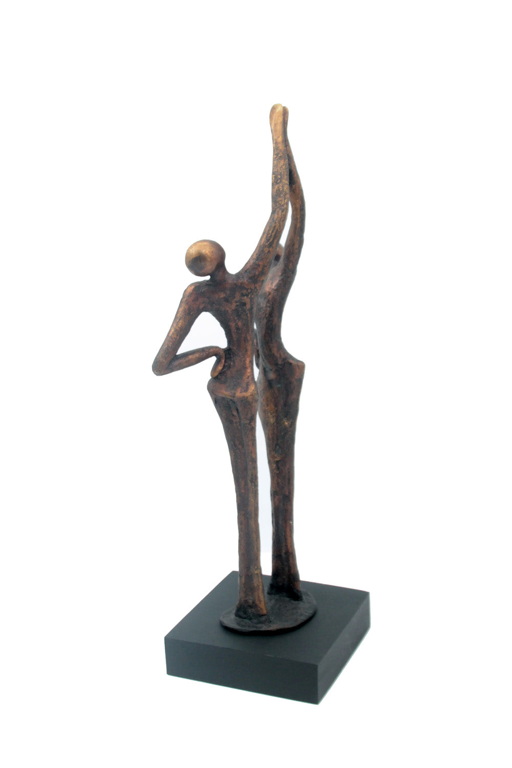 Bronze la flamme 45 cm marron n°1 Bronzes d'Afrique