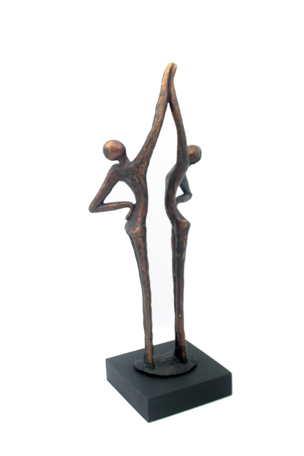 Bronze la flamme 45 cm marron n°1 Bronzes d'Afrique