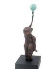 Bronze Ballon 38 cm marron n°1 Bronzes d'Afrique