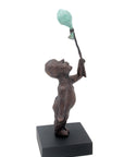 Bronze Ballon 38 cm marron n°1 Bronzes d'Afrique