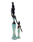 Bronze Mohamadi Dermé 20 cm turquoise n°2