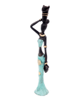 Bronze Mohamadi Dermé 20 cm turquoise n°8