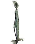 Bronze sans socle 55 cm vert et marron n°1 Bronzes d'Afrique