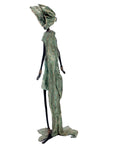 Bronze sans socle 55 cm vert et marron n°1 Bronzes d'Afrique