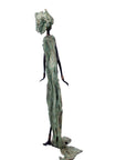 Bronze sans socle 55 cm vert et marron n°1 Bronzes d'Afrique